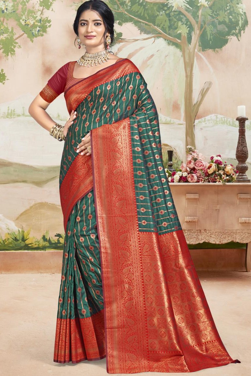 Krisha Saree - Emerald