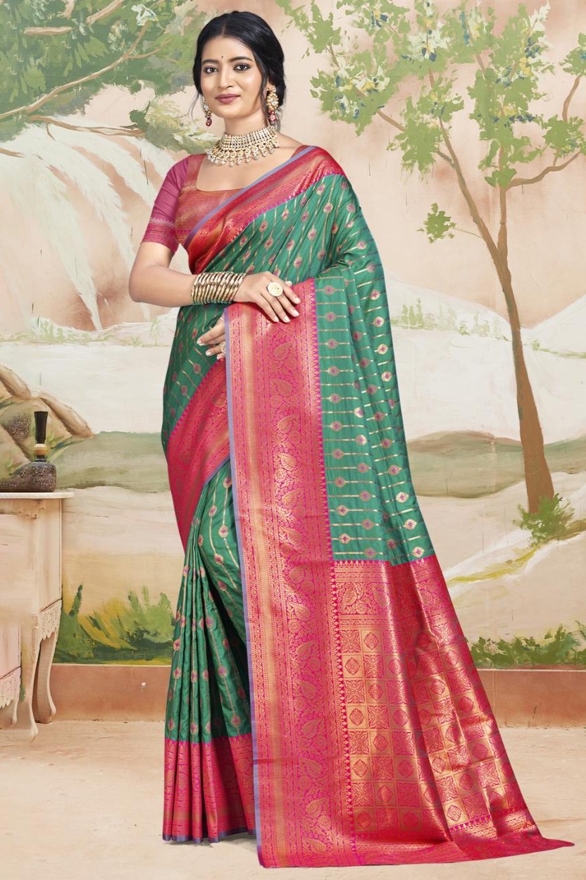 Krisha Saree - Green