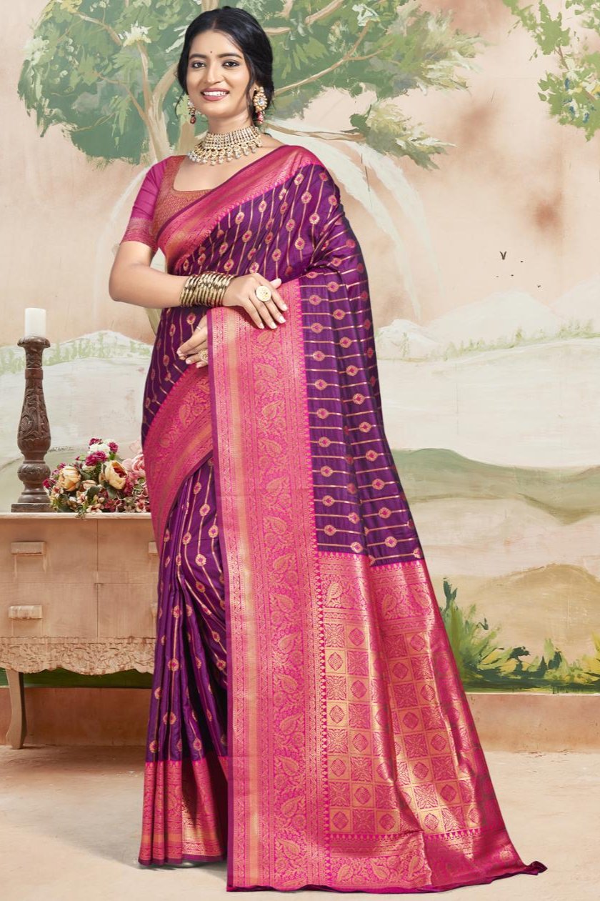 Krisha Saree - Purple