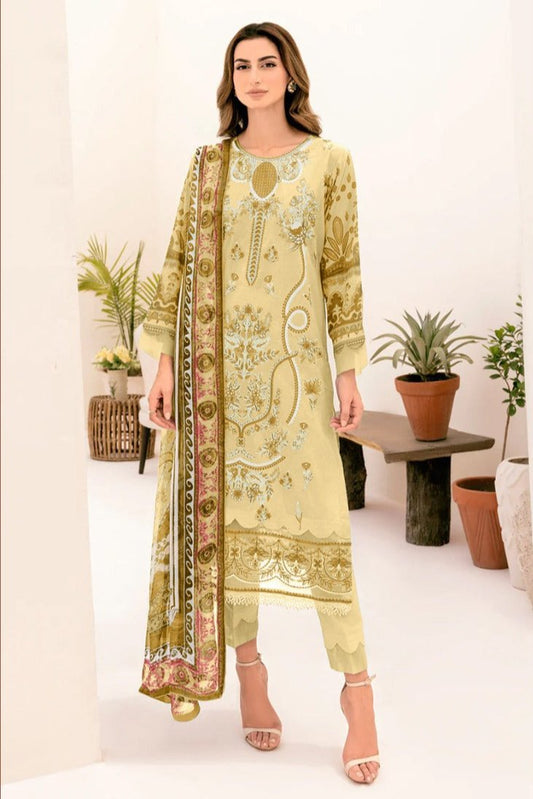 Laila Pakistani Suit - Yellow