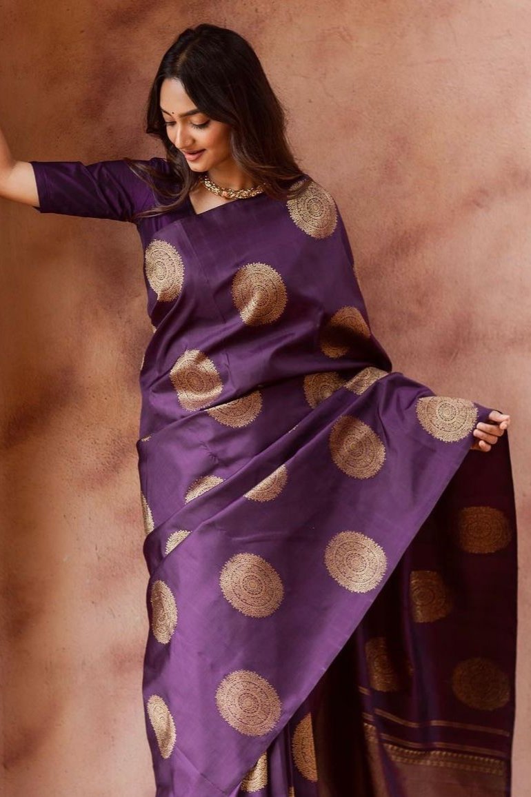 Lavanya Silk Saree - Purple