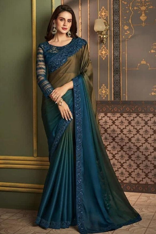 Leela Silk Designer Saree - Blue