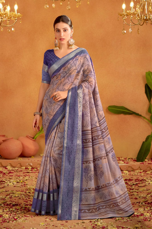 Leena Saree - Purple