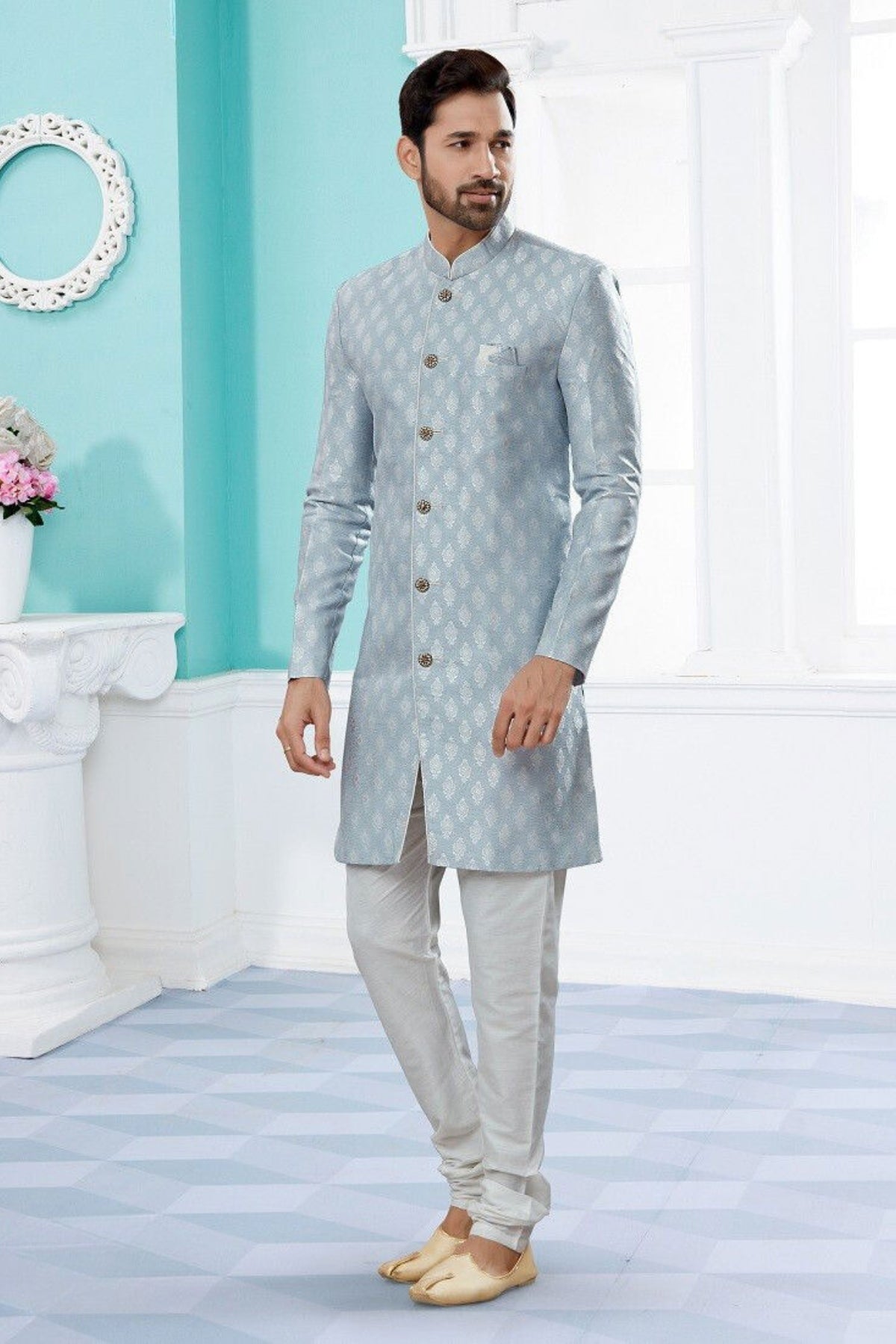 Maharaj Sherwani - Grey