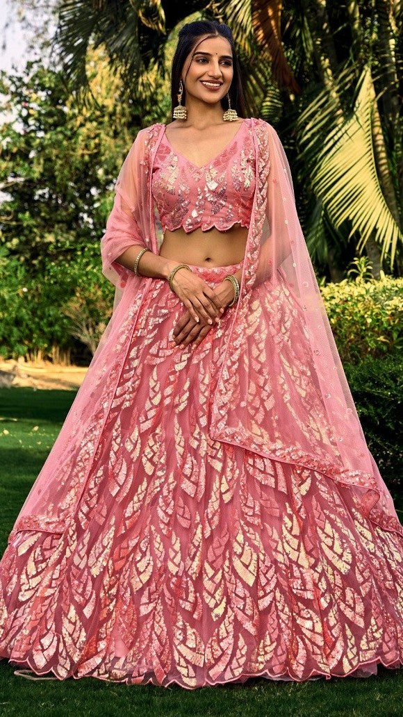 Tishara Soft Net Embroidered Lehenga