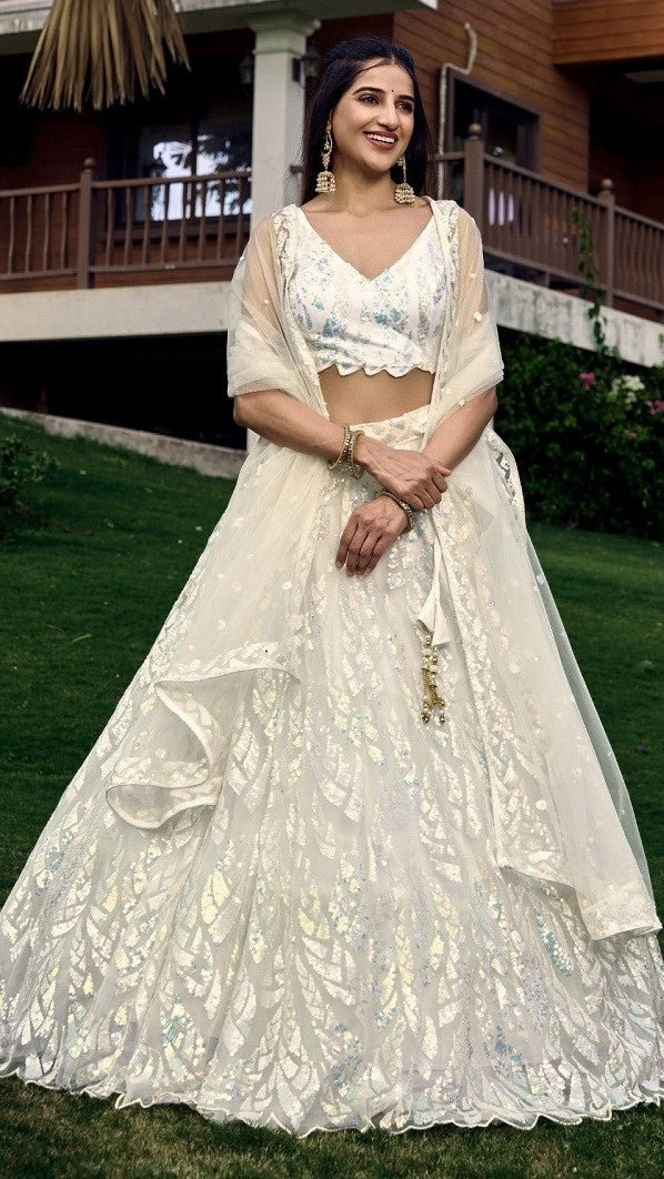 Tishara Soft Net Embroidered Lehenga