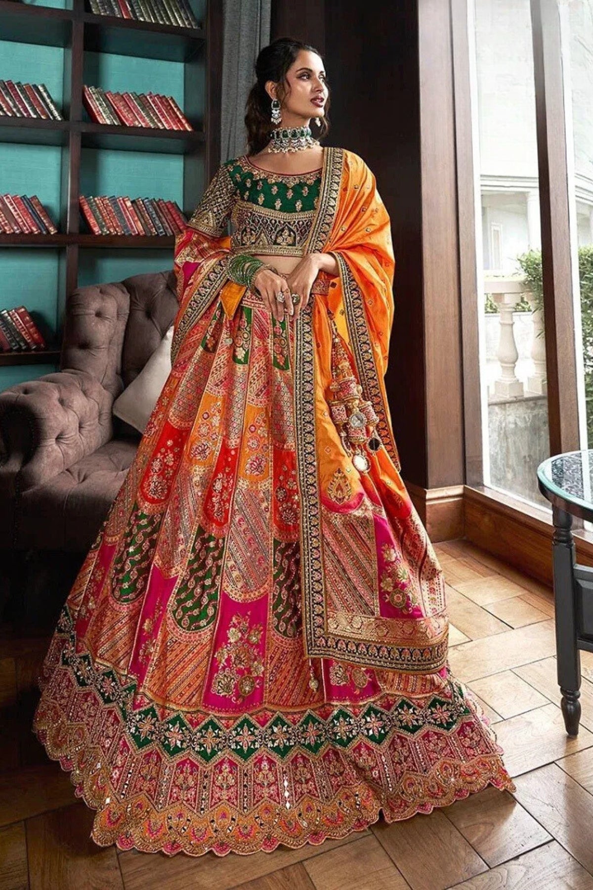 Meghna Silk Bridal Lehenga