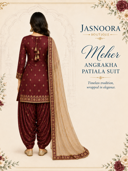 Meher Angrakha Patiala Suit — Made For You