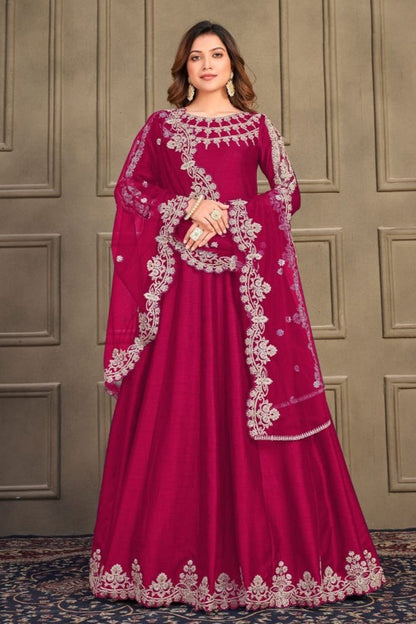 Miraaya Anarkali Suit - Hot Pink