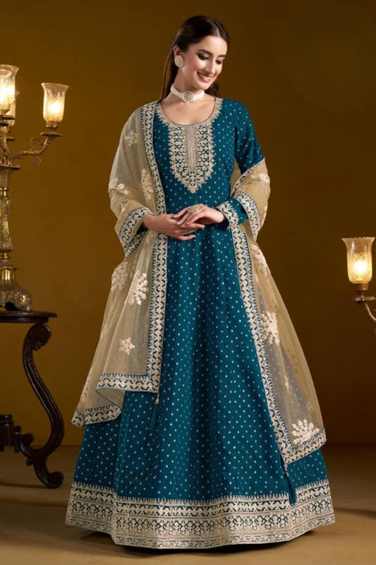 Mishita Anarkali Suit - Blue