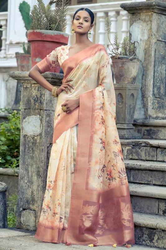 Mitali Saree - Beige