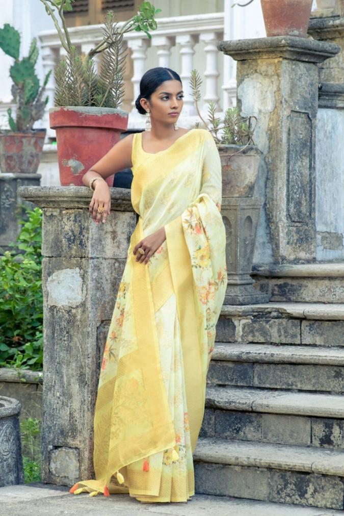 Mitali Saree - Yellow