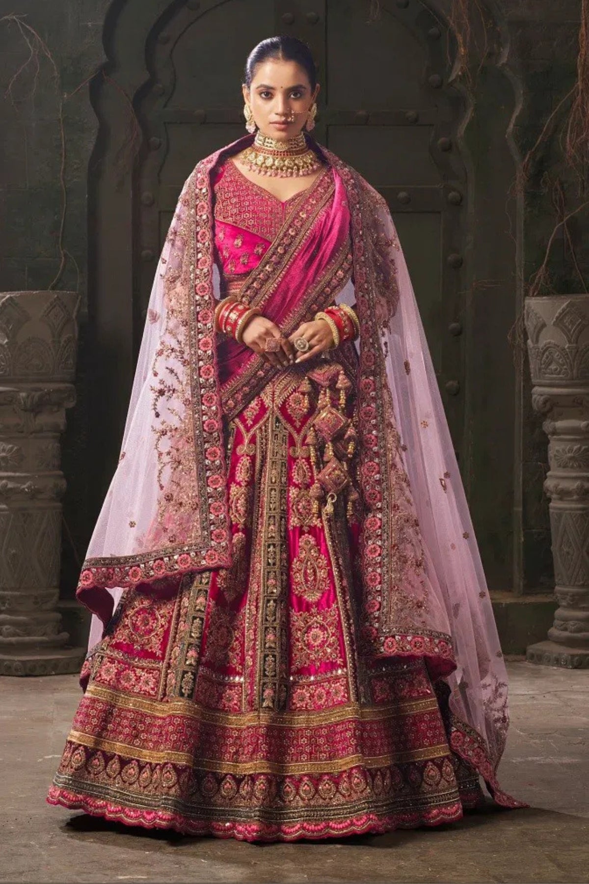 Mythri Velvet Bridal Lehenga