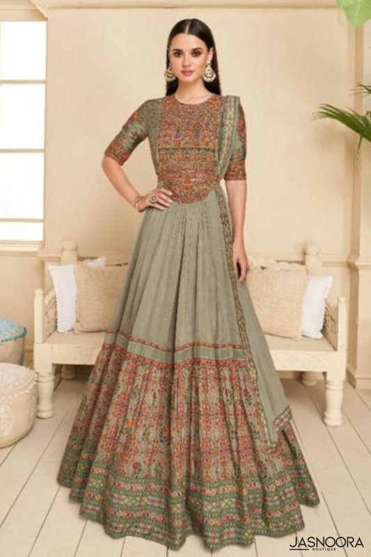 Navira Designer Gown with Dupatta