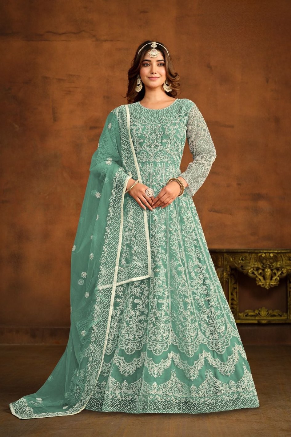 Navreet Anarkali Suit - Green