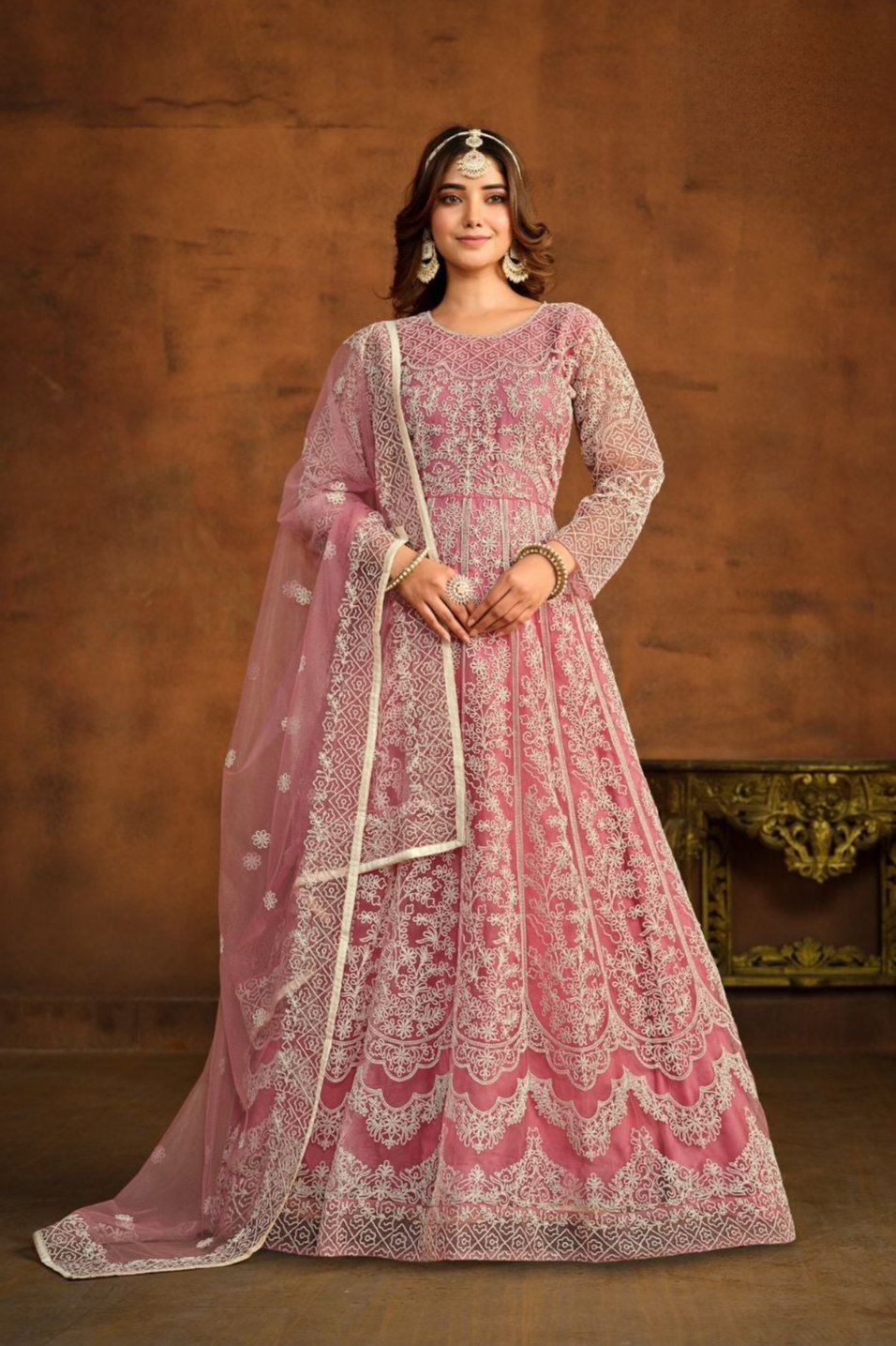 Navreet Anarkali Suit - Pink