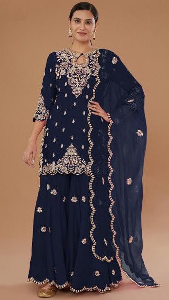 Zunaira Embroidered Sharara Set