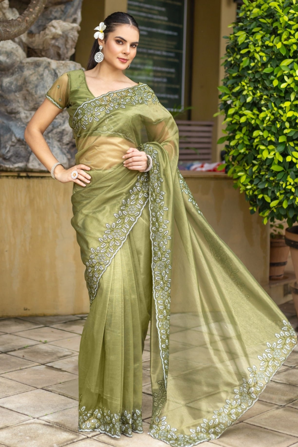 Nayeli Saree - Green