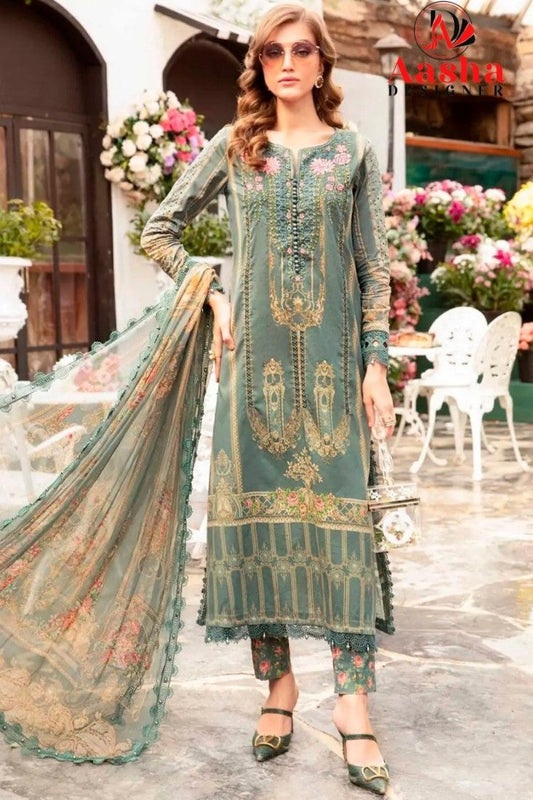 Nazia Pakistani Suit - Green