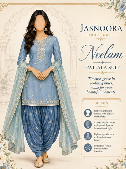 Neelam Patiala Suit — Made For You