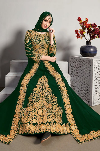 Nira Anarkali Suit - Green