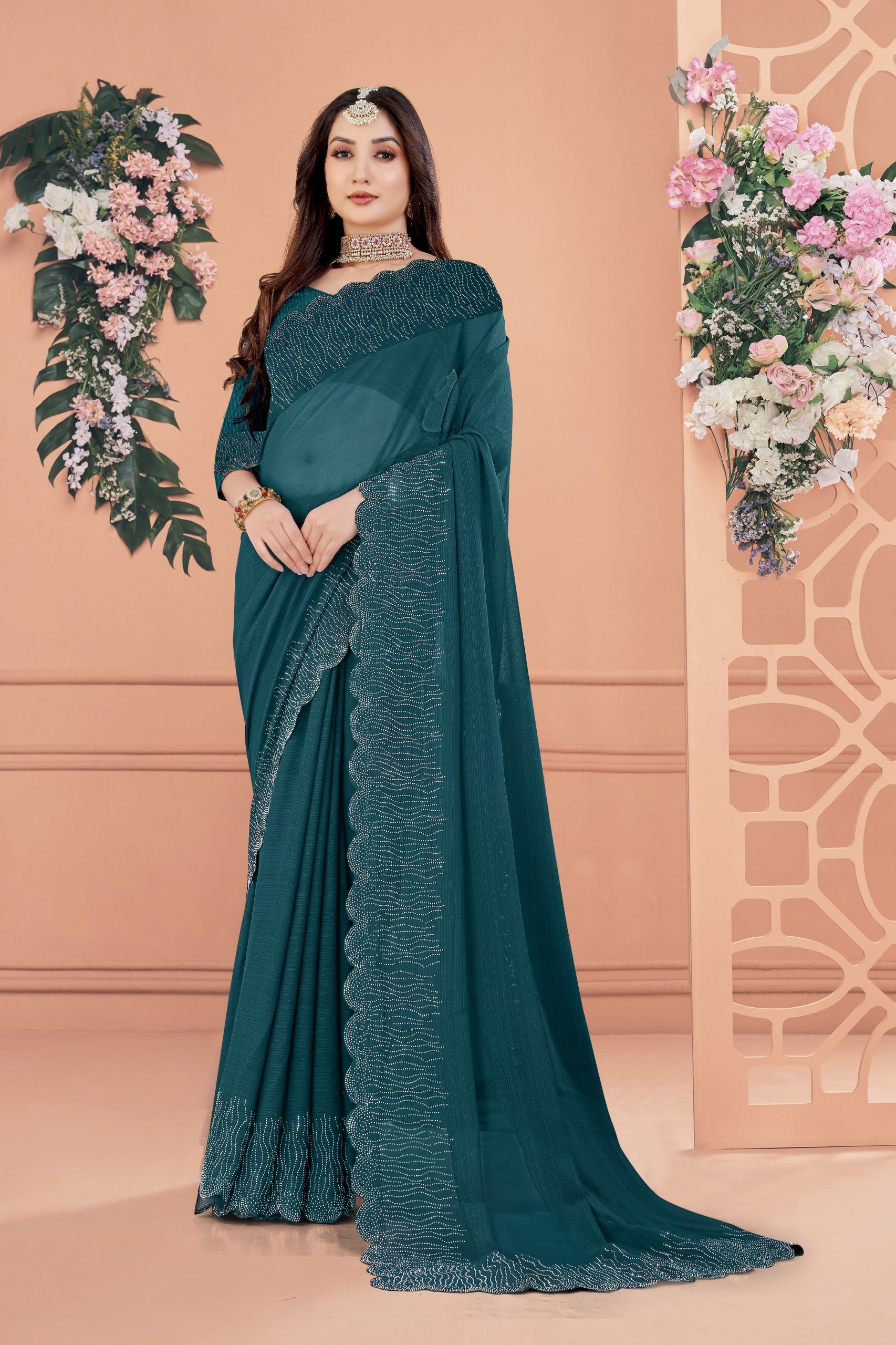 Nirisha Saree - Green