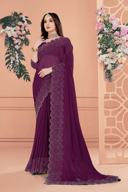 Nirisha Saree - Purple