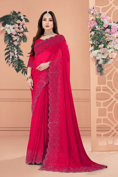 Nirisha Saree - Red