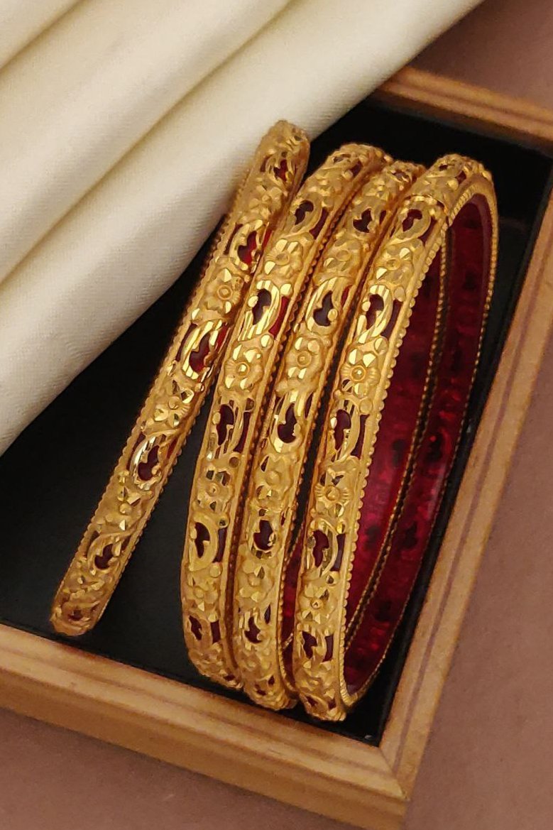 Nishma Micro Gold Plated Bangle