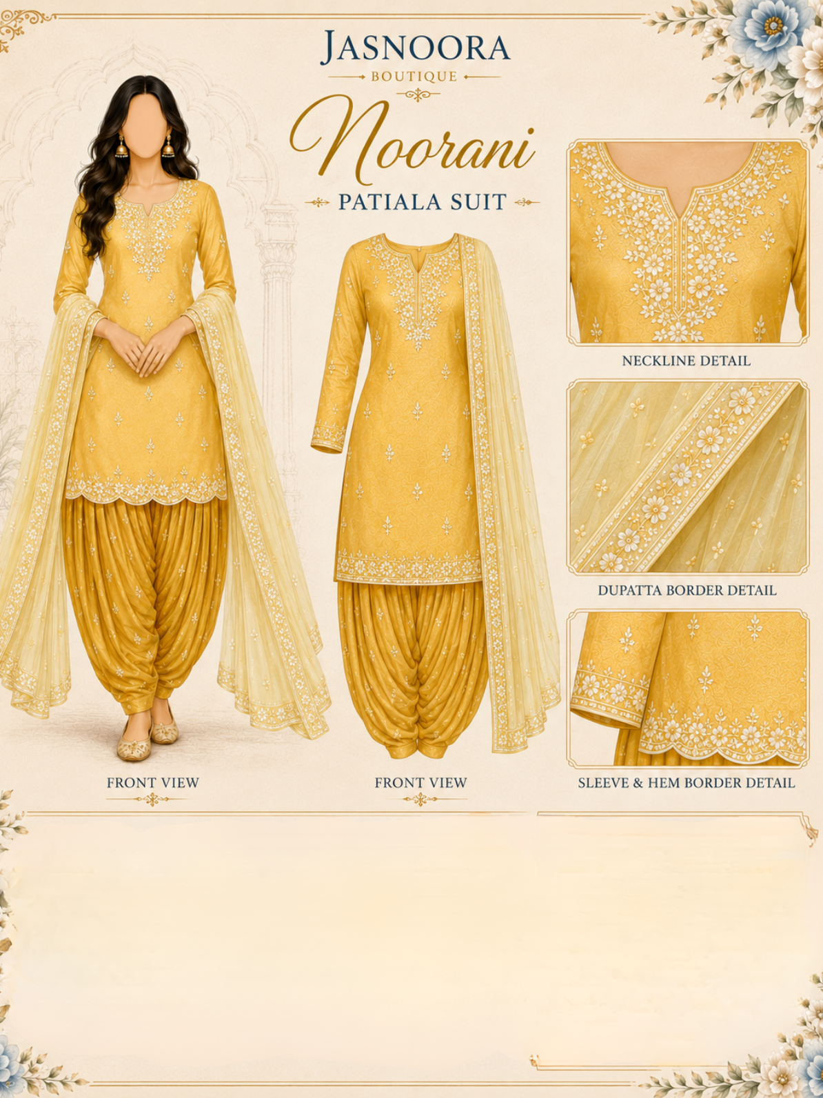 Noorani Patiala Suit — Made For You