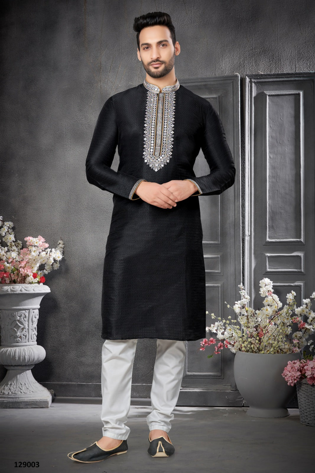 Parth Kurta Set - Black