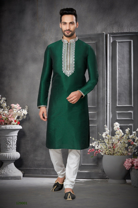 Parth Kurta Set - Green