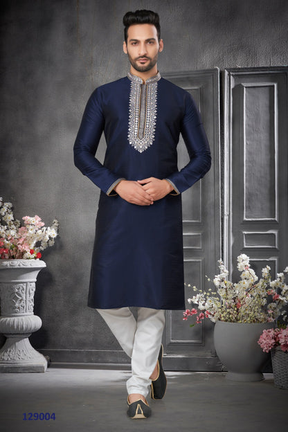 Parth Kurta Set - Navy