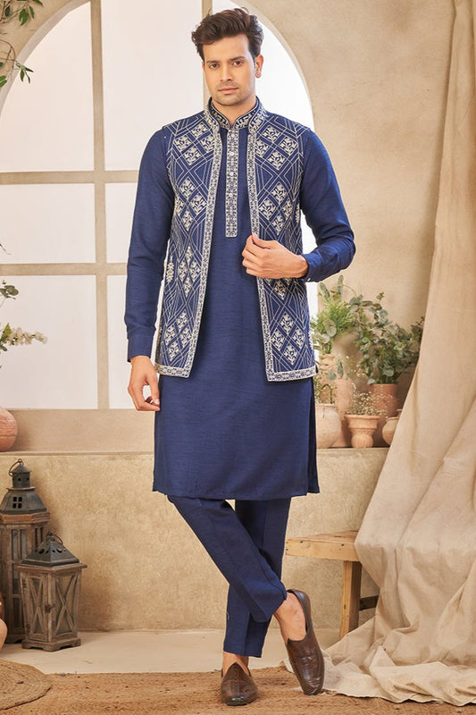 Rajesh Kurta Pajama With Jacket