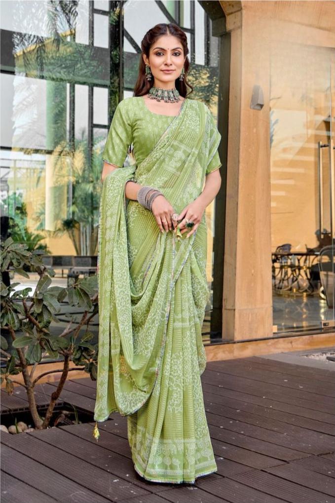 Ramija Saree - Green