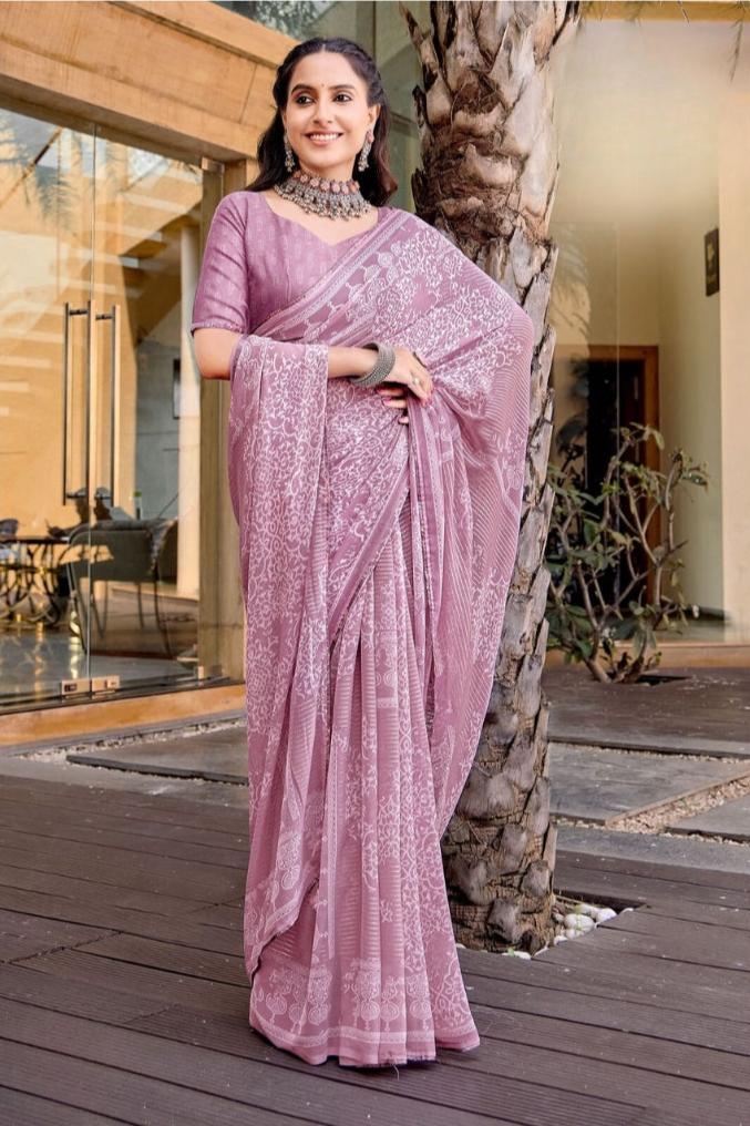 Ramija Saree - Purple