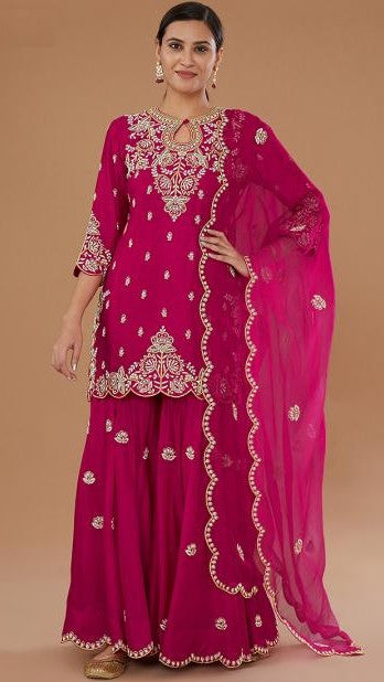 Zunaira Embroidered Sharara Set