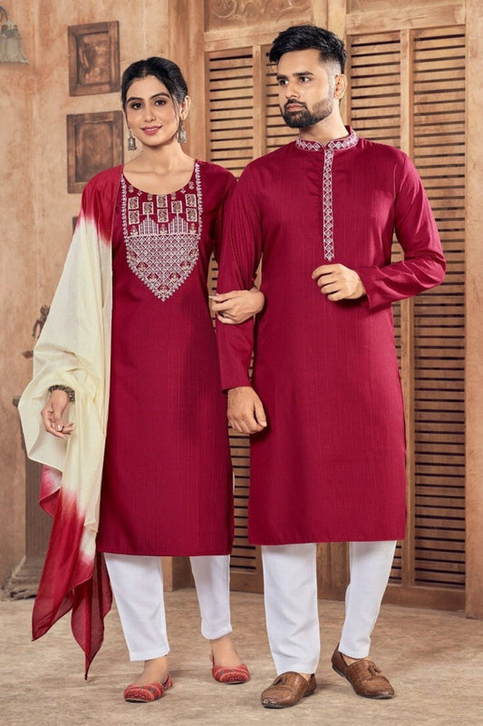 Red Couple Matching Set