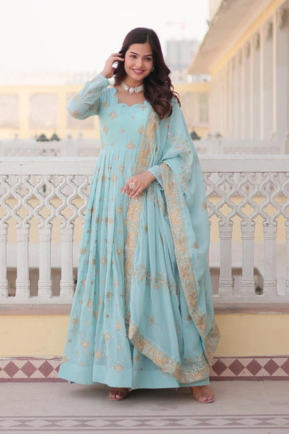 Rhea Gown with Dupatta