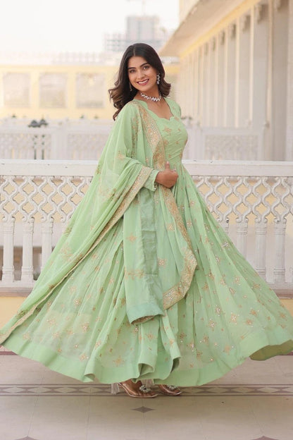 Rhea Gown with Dupatta