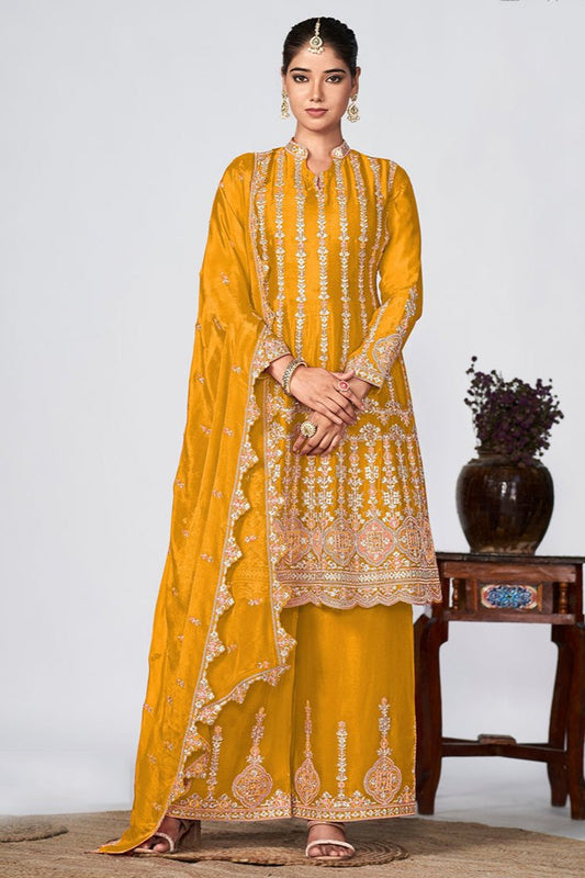 Ridhima Sharara Suit - Yellow