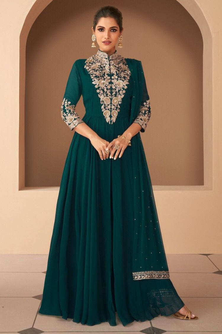 Riona Anarkali Suit - Green