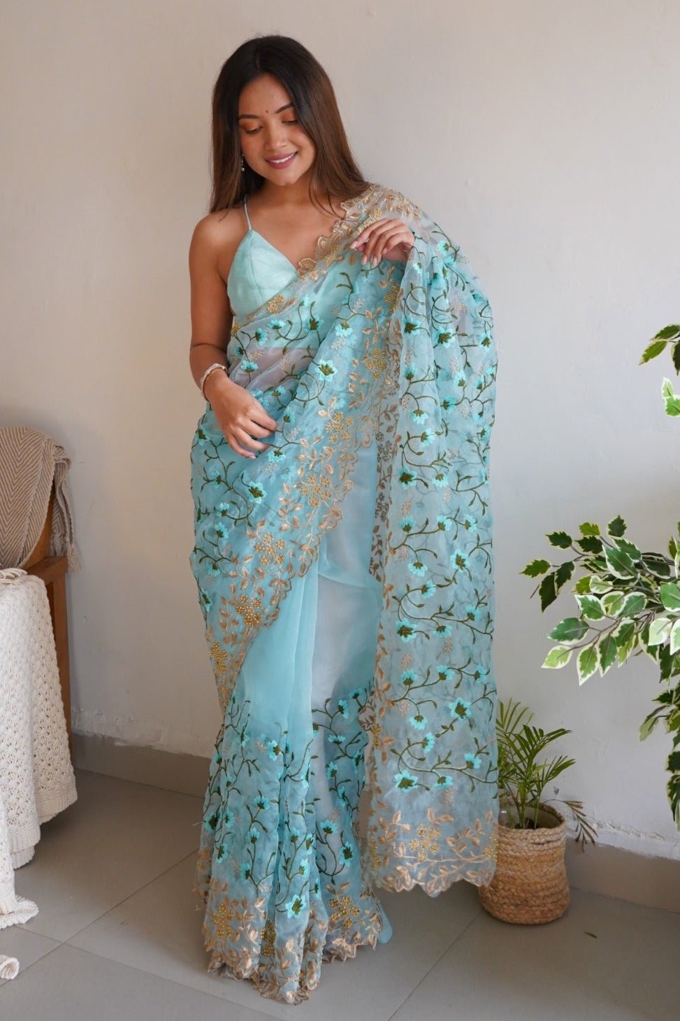 Rishika Embroidered Saree