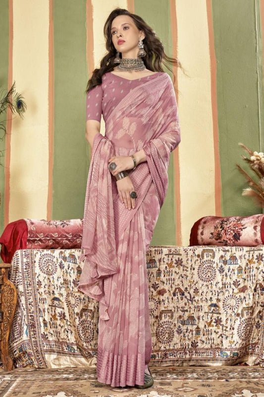 Riva Saree - Pink