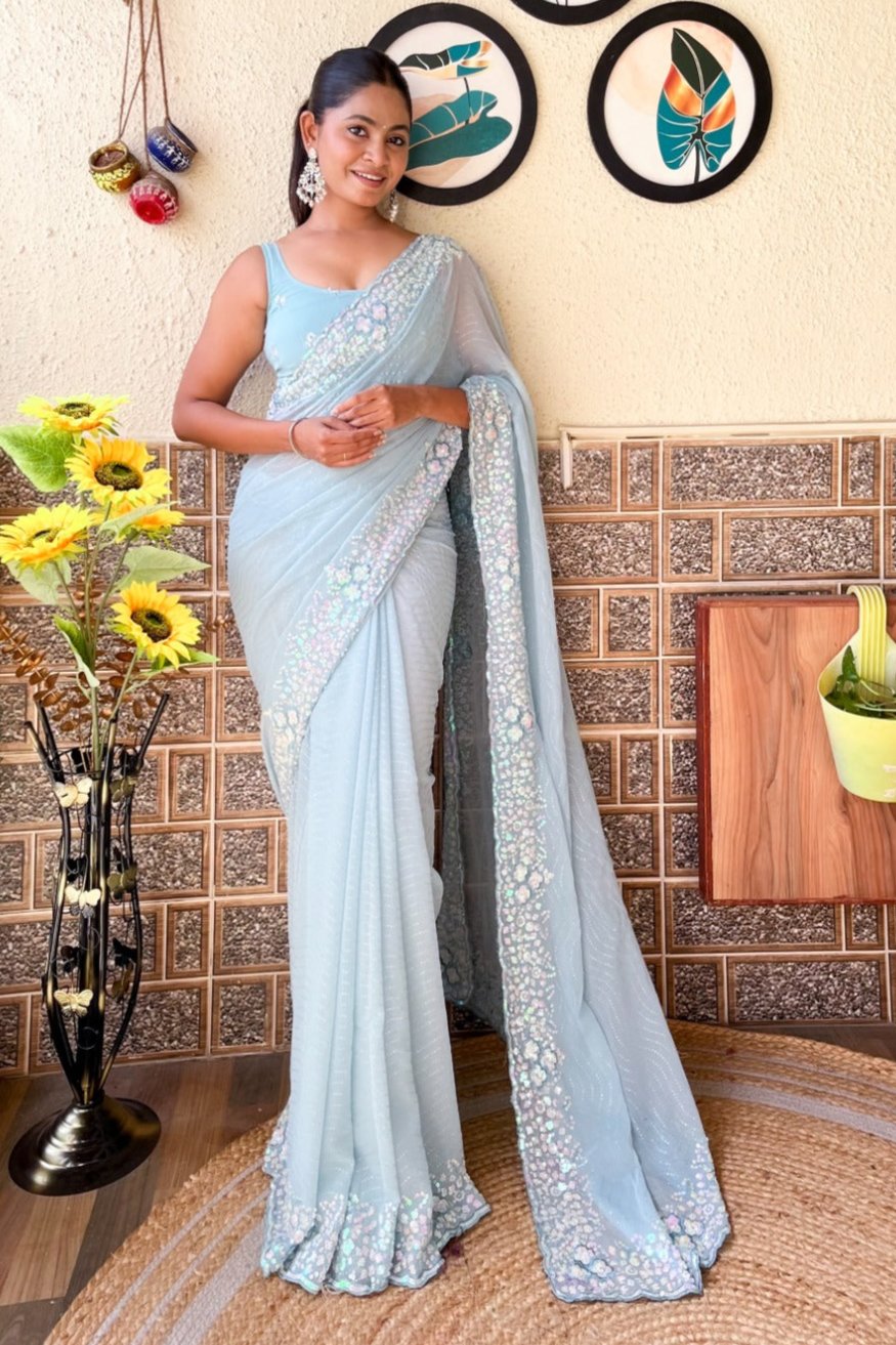 Rivara Saree - Blue