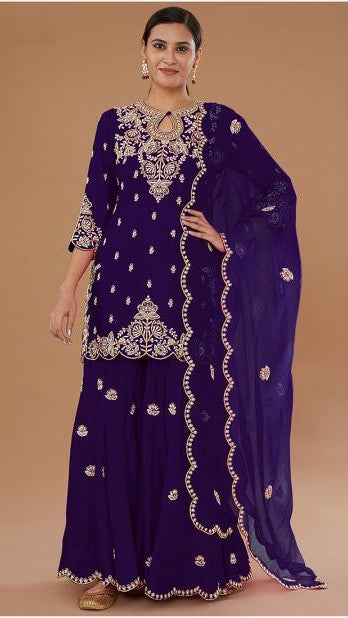 Zunaira Embroidered Sharara Set