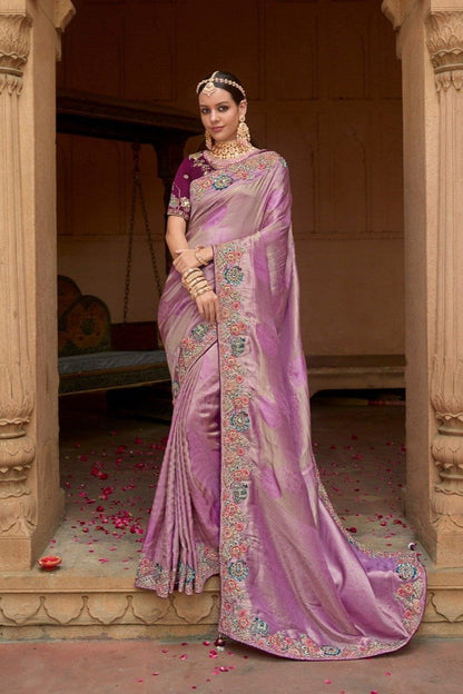 Ruhani Designer Saree - Purple