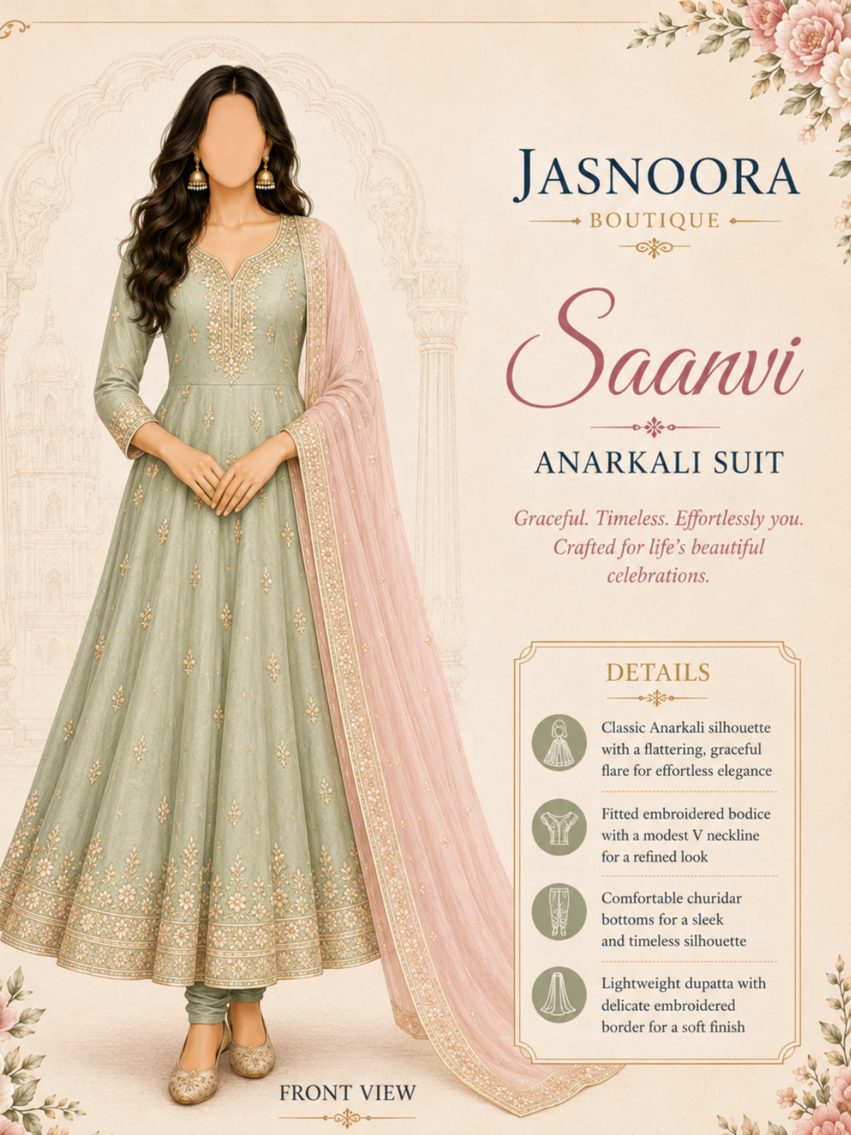 Saanvi Anarkali Suit — Made For You
