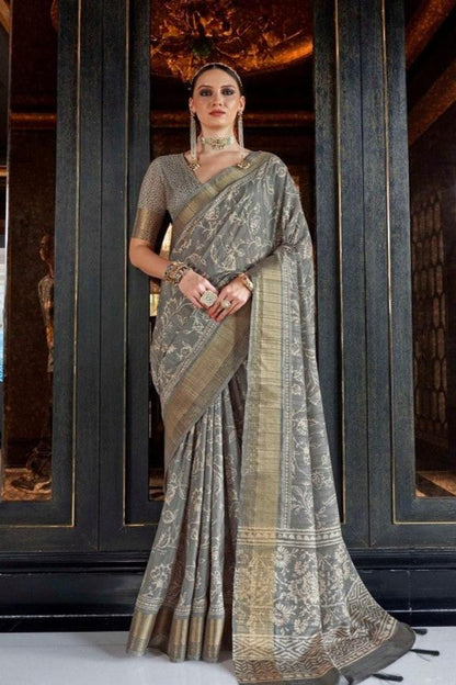 Saanvika Saree - Grey