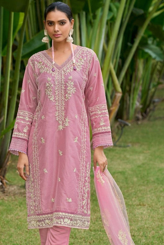 Samira Pakistani Suit - Pink